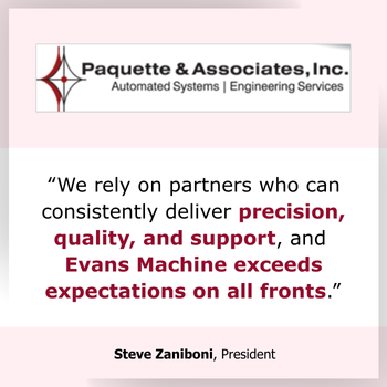 Testimonial EMI exceeds expectations for precision, quality and support Testimonial EMI exceeds expectations for precision, quality and support