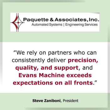 Testimonial EMI's precision, quality and support exceeds expectations