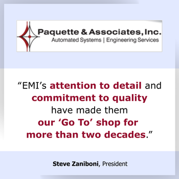 Testimonial EMI has been our Go To shop for two decades