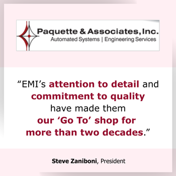 Testimonial EMI has been our Go To shop for more than two decades