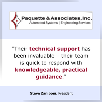 Testimonial EMI's technical support and knowledgeable, practical support is invaluable