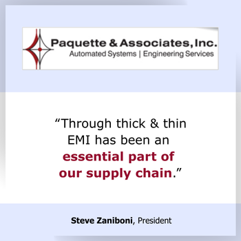 Testimonial EMI is an essential part of our supply chain