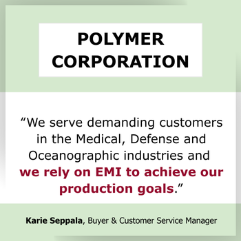 Testimonial we rely on EMI to achieve our production goals