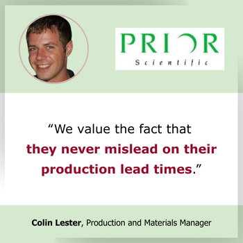 Testimonial we value EMI because they never mislead on their production lead times Testimonial we value EMI because they never mislead on their production lead times